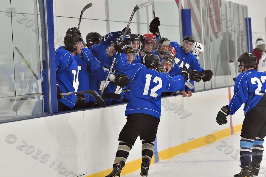 Wheaton College Men\'s Ice Hockey vs Middlesex Community College. - Photo By: KEITH NORDSTROM
